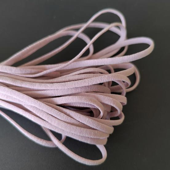 Eco-friendly Flat Elastic 3.5mm Stock Polyester Elastic for Earloop