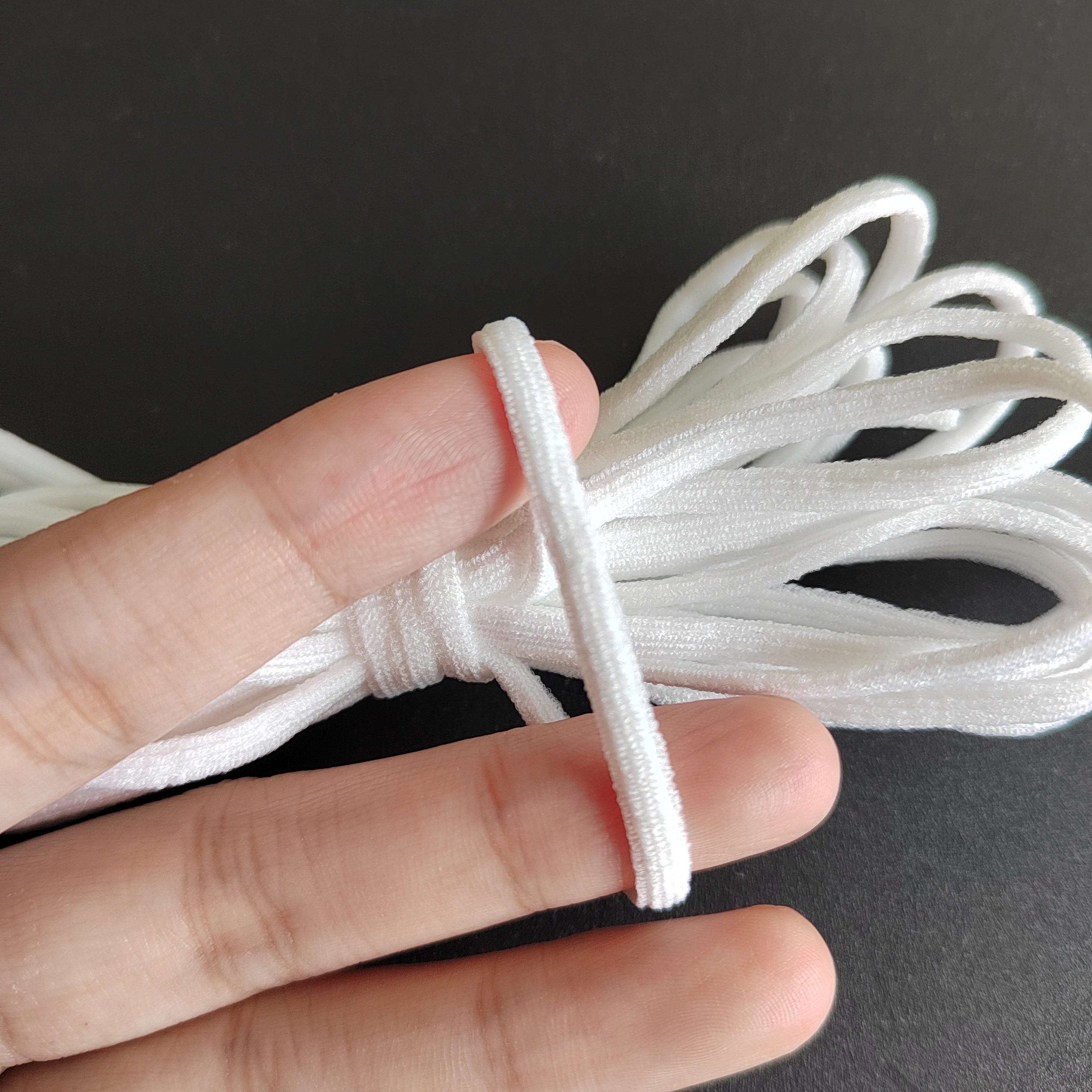 3.5mm Soft Elastic Cord with High Quality Elastic Earloop