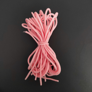 3mm Round Earloop Elastic Band Pink Color